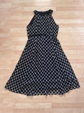 tommy hilfiger faux leather dress Tommy Hilfiger Womens 3/4 Sleeve Navy Dress Faux Wrap Leather Buckle SmallPetite